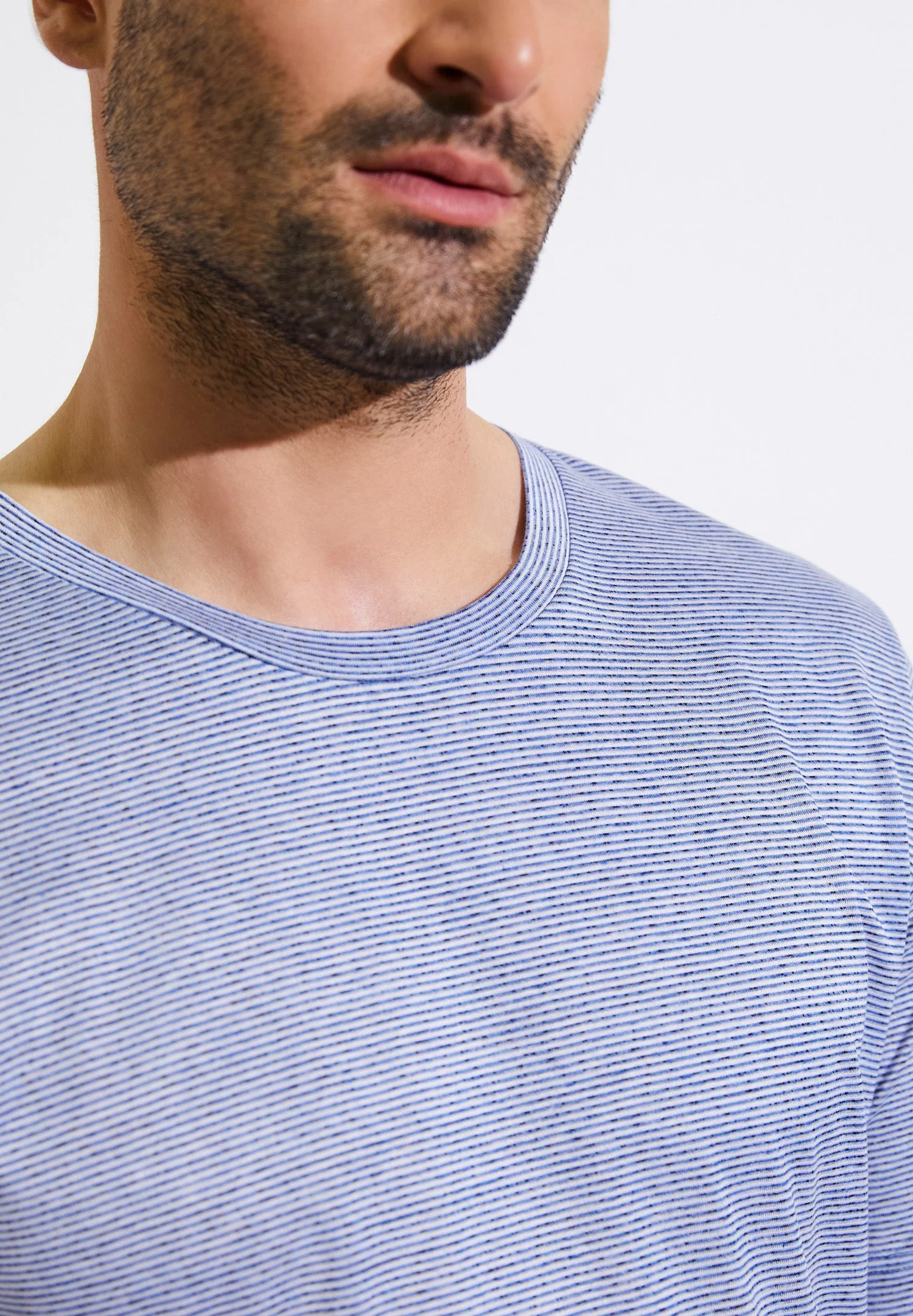 Filodiscozia Stripes | Pyjama kurz - light blue stripes - Image 3