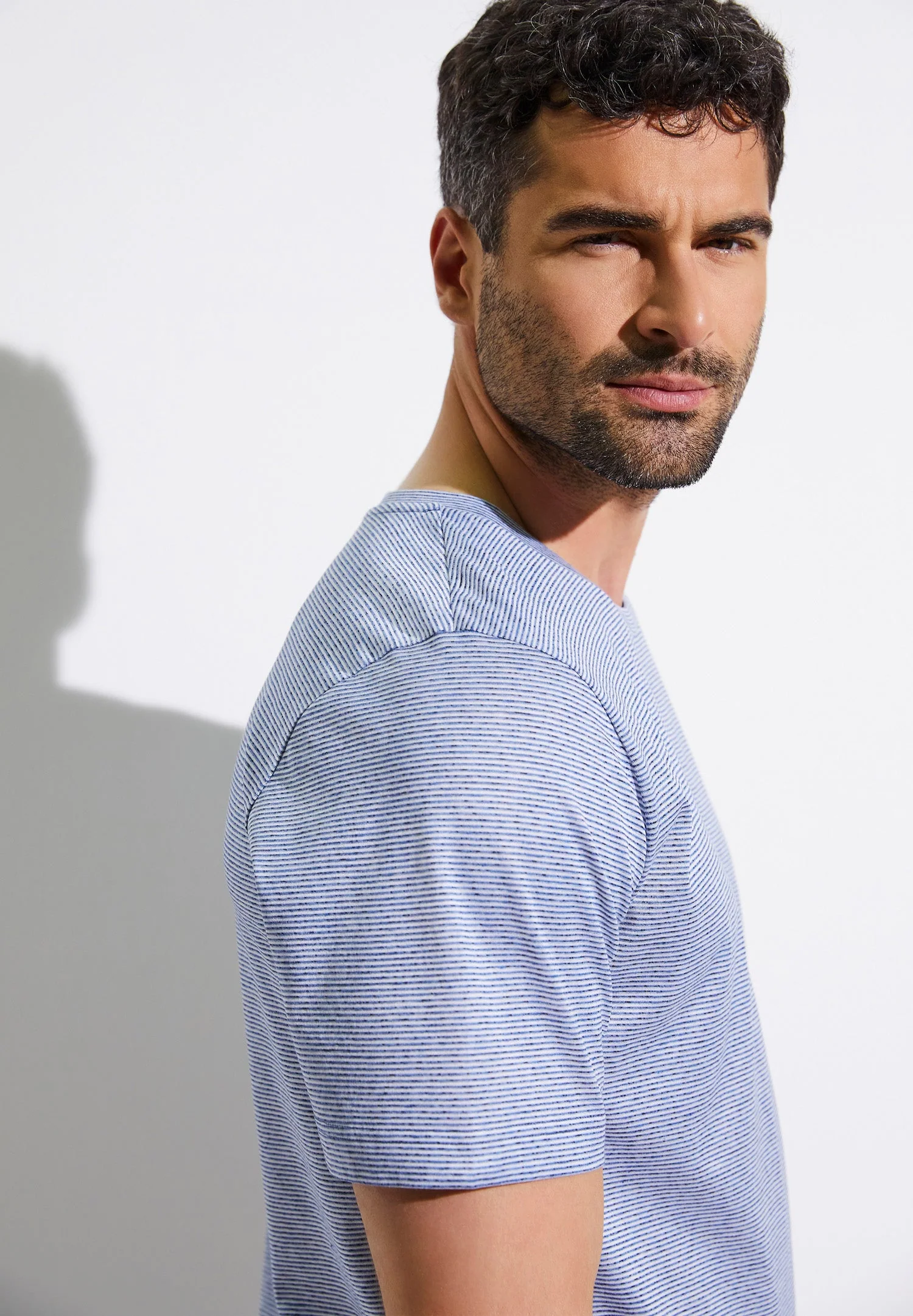 Filodiscozia Stripes | Pyjama kurz - light blue stripes - Image 4