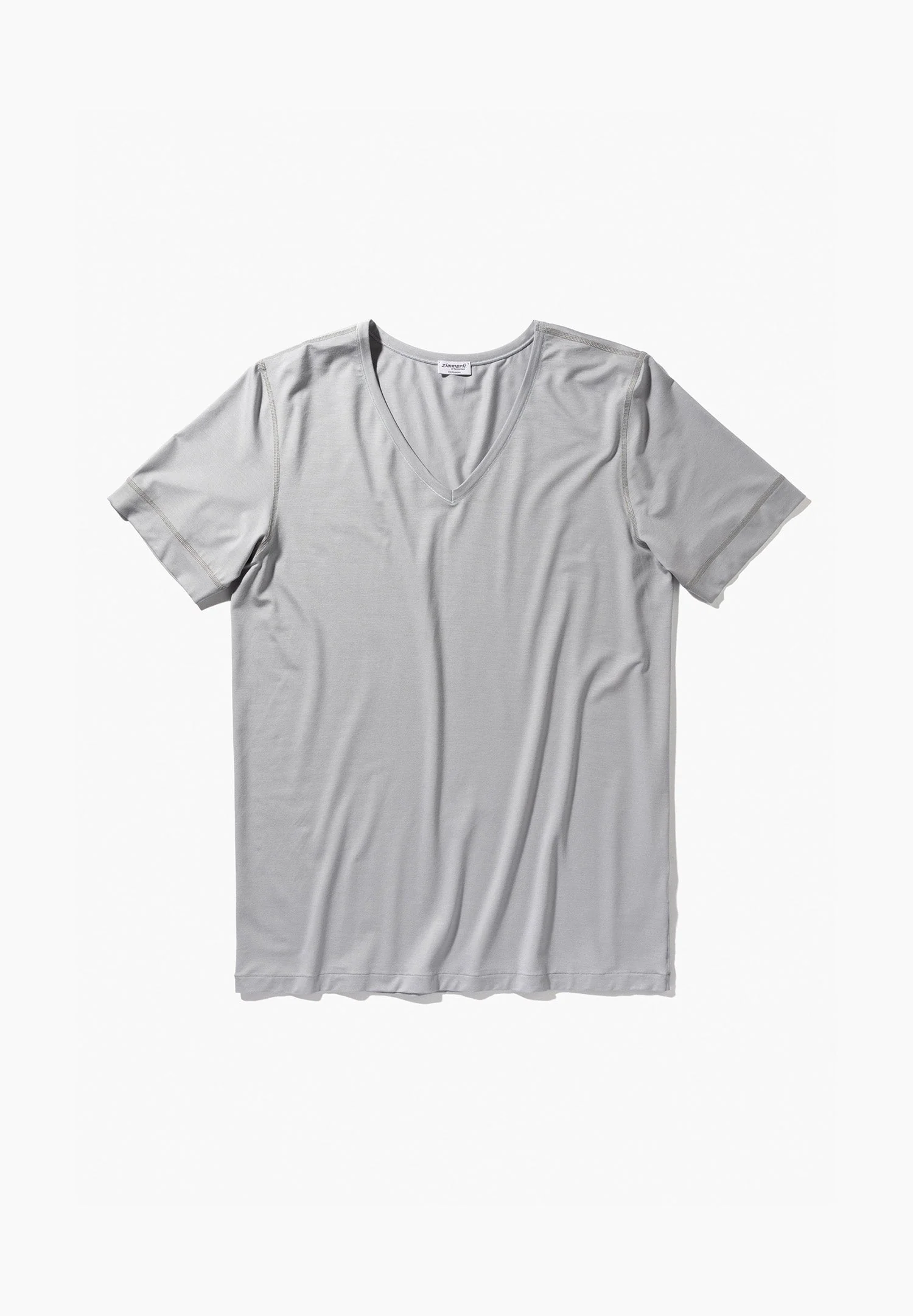 Pureness | T-Shirt kurzarm V-Ausschnitt - cloud grey - Image 4