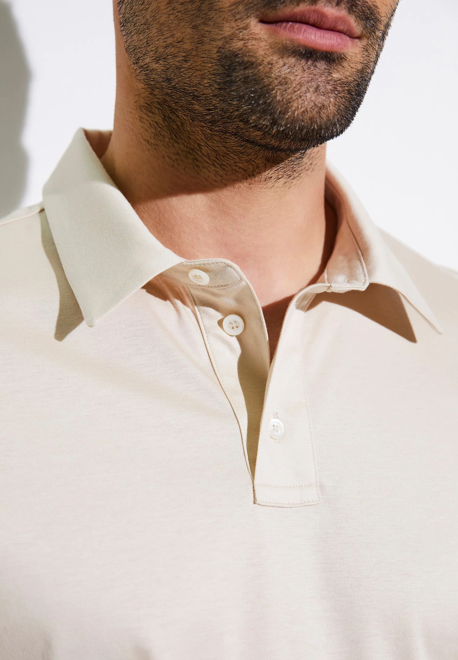 Sea Island | Poloshirt kurzarm - oatmeal - Image 3