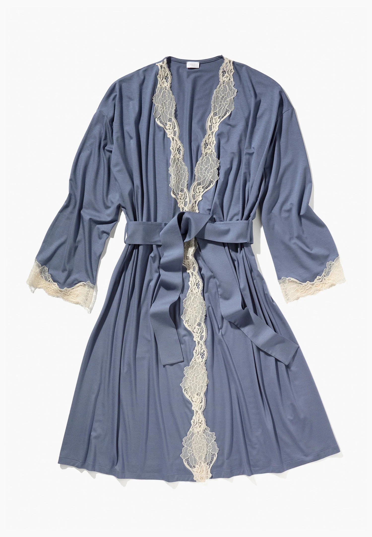 Sensual Fashion | Morgenmantel kurz - dusty blue - Image 6