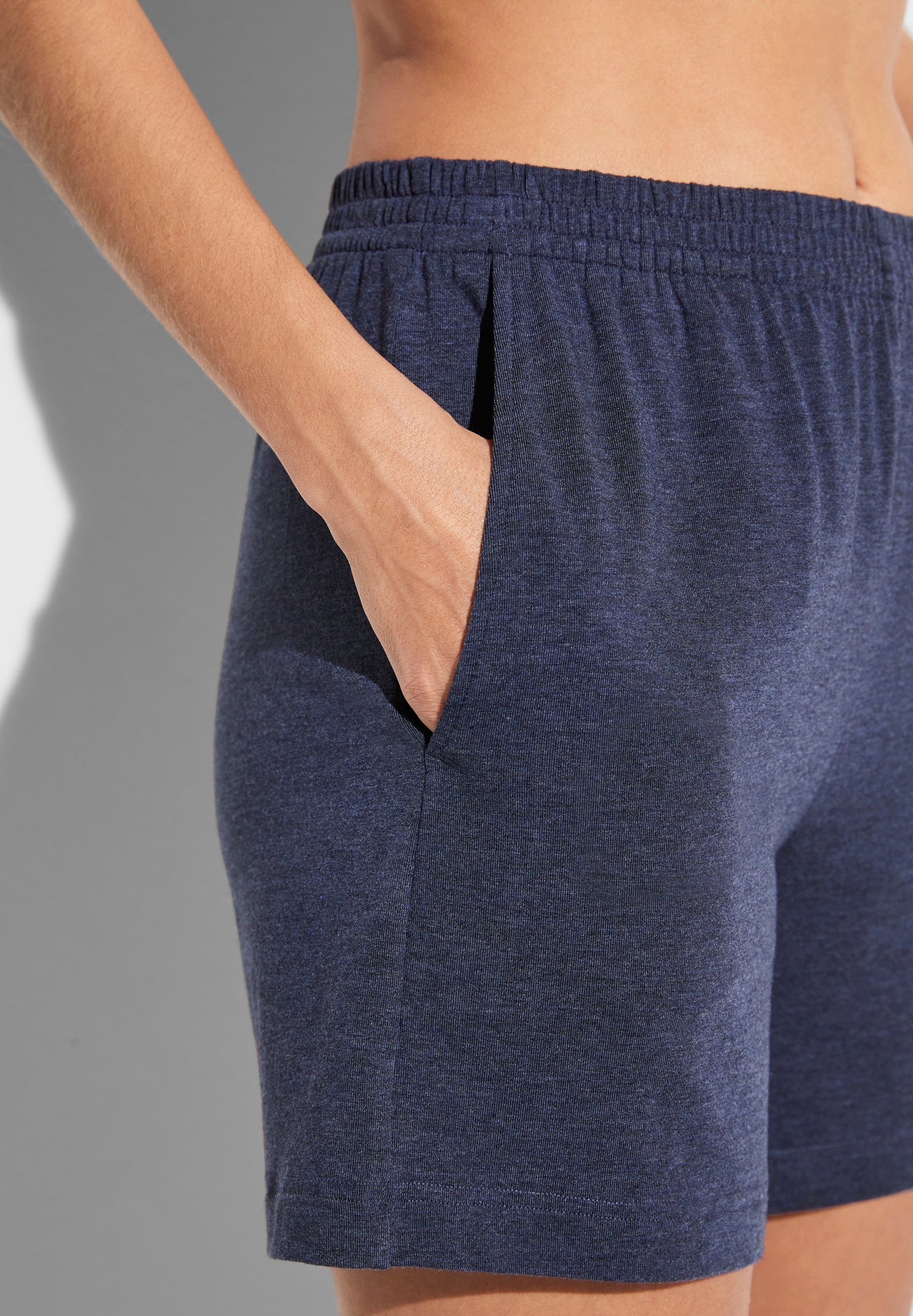 Soft Lounge | Shorts - blue mélange - Image 3